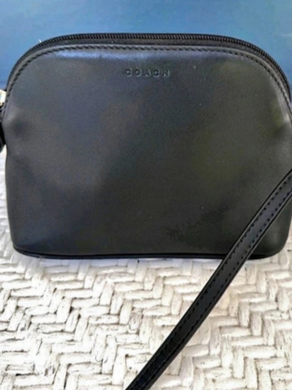 Coach Black Leather Crossbody Bag